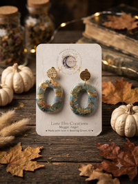 Fall Polymer Clay Stud Dangle Earrings