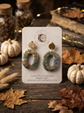 Fall Polymer Clay Stud Dangle Earrings