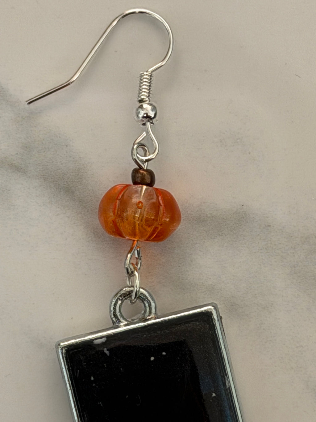Painted Ghost Dangle Earrings