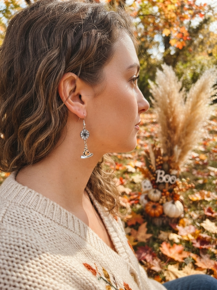 Witch Dangle Earrings