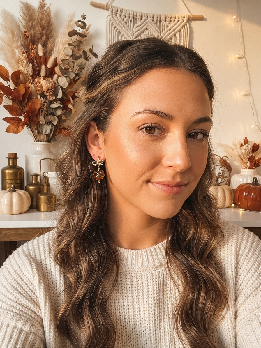 Fall Dainty Dangle Earrings