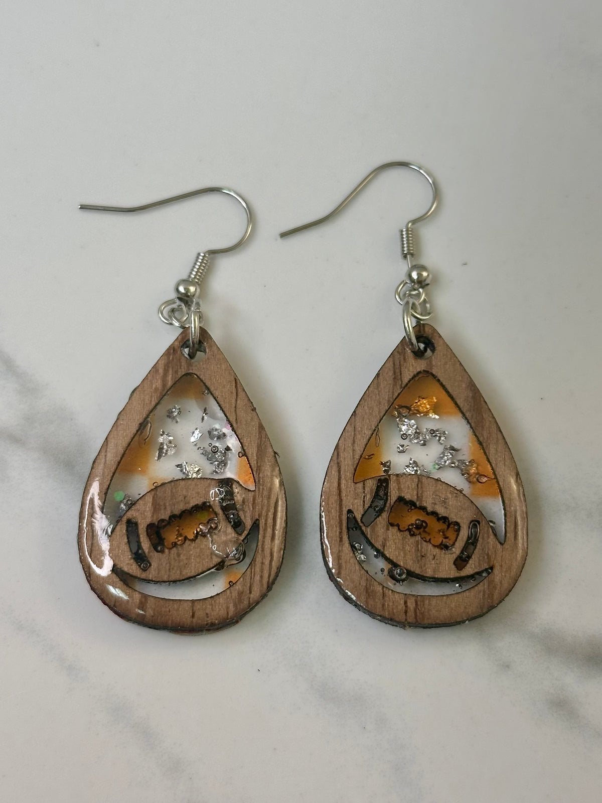 Football Tennessee Dangle Earrings