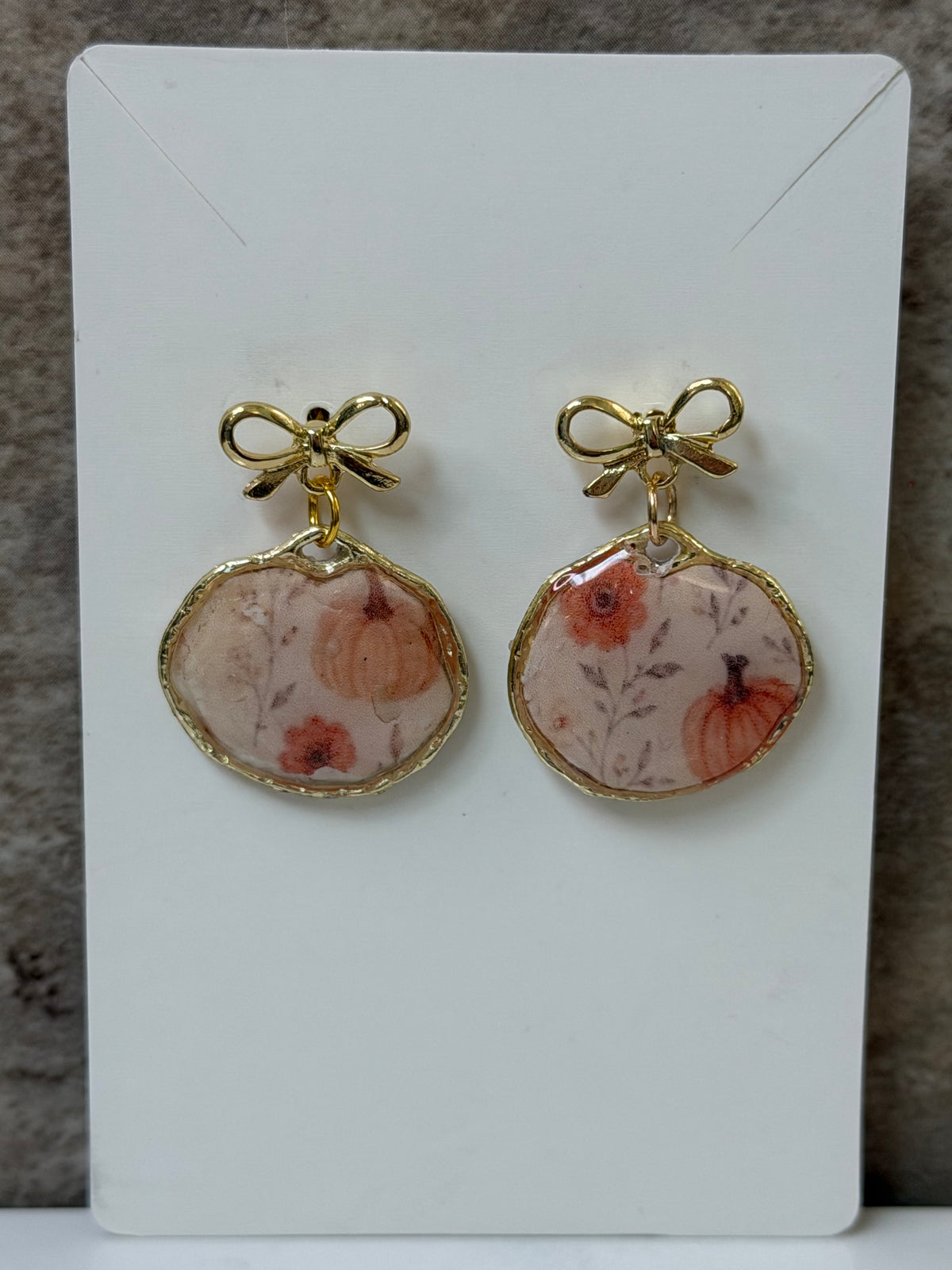Fall Pumpkin Dangle Earrings