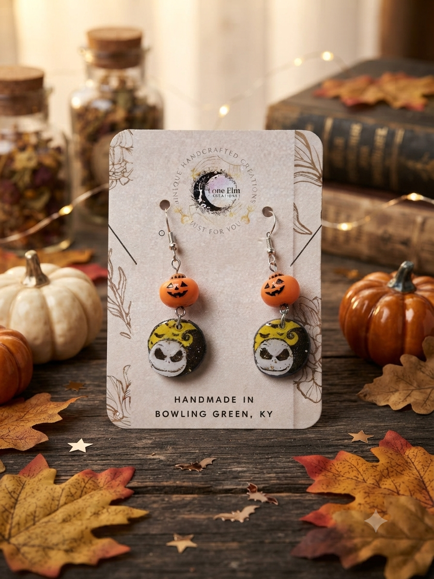 Jack Skellington Dangle Earrings