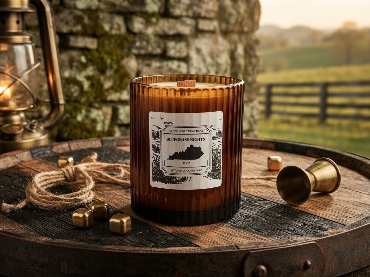 12 oz Candle With Wood Wick