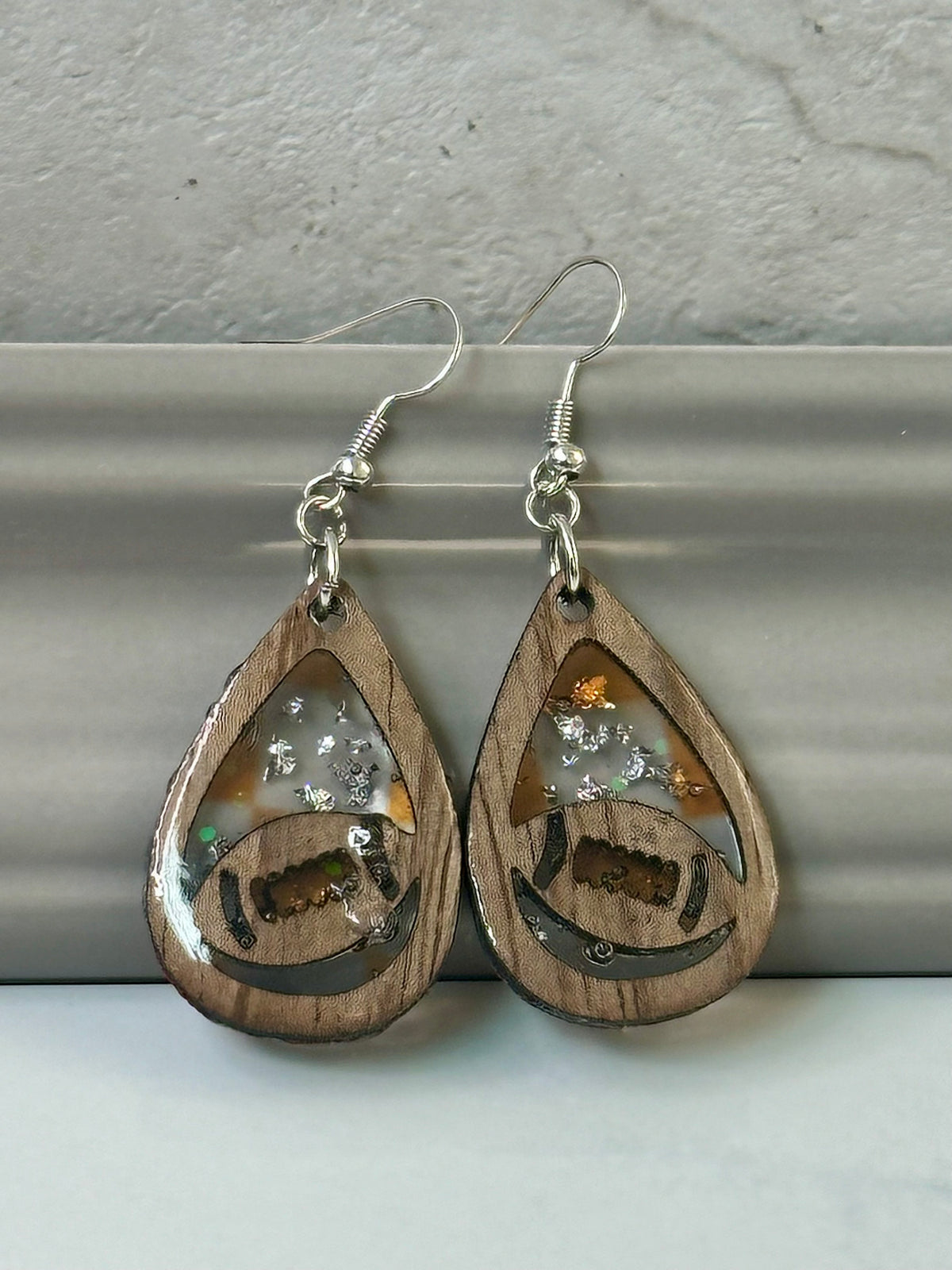 Football Tennessee Dangle Earrings