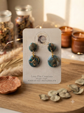 Polymer Clay Dangle Stud Earrings