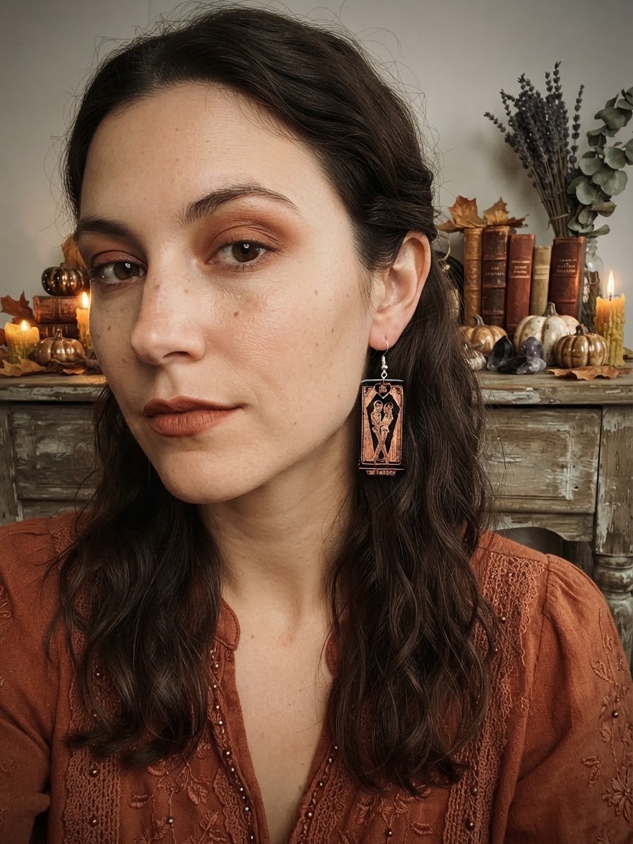 Tarot Card Earrings
