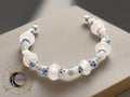 Ceramic glass bead bracelet