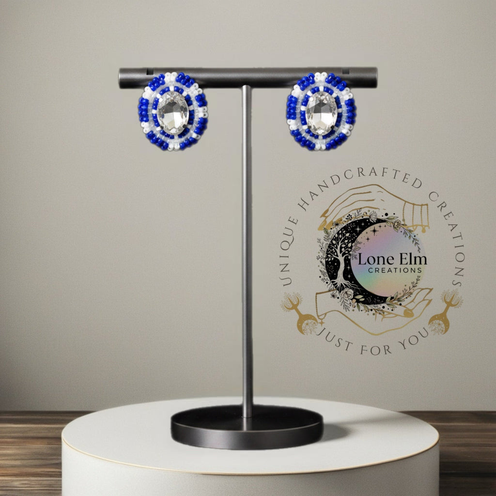 Beaded Stud Earrings