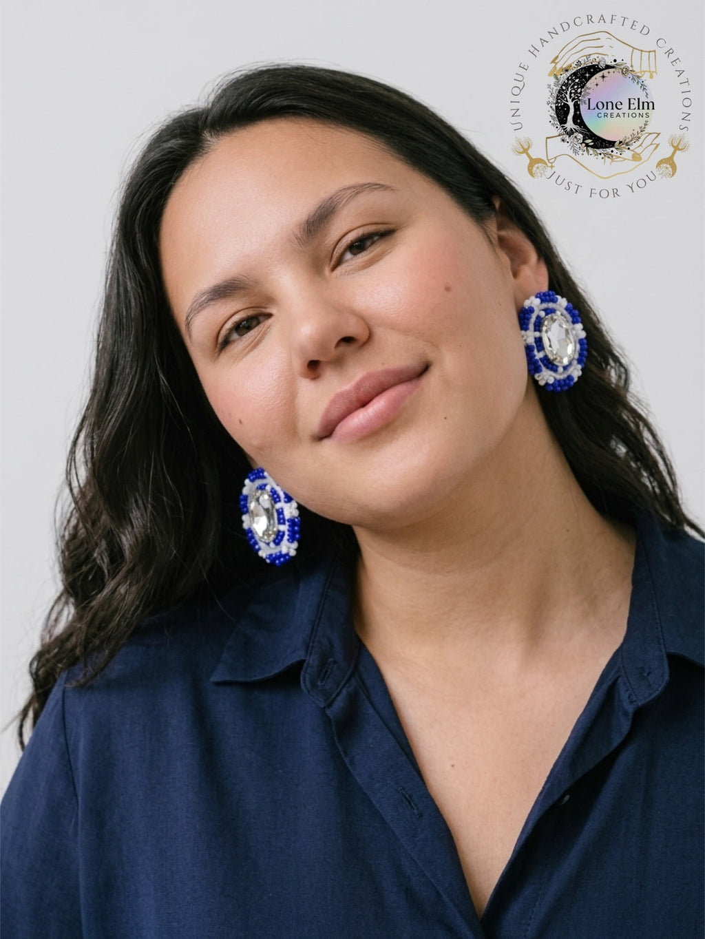 Beaded Stud Earrings